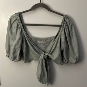 Abercrombie Tie Front Top NWOT